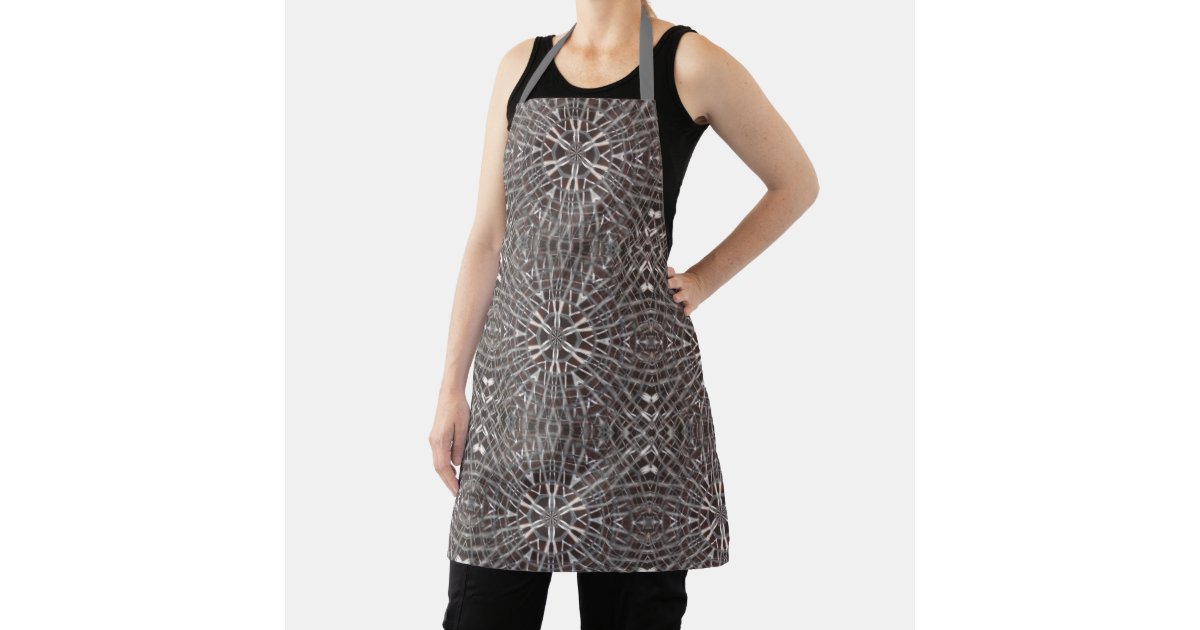 Metallic Apron Metallic Metal Mesh Silver Apron | Zazzle