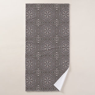 Metallic Metal Mesh Silver Bath Towel