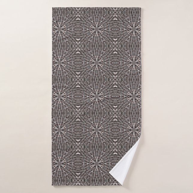 Metallic Metal Mesh Silver Bath Towel (Bath Towel)