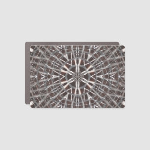 Metallic Metal Mesh Silver Car Magnet