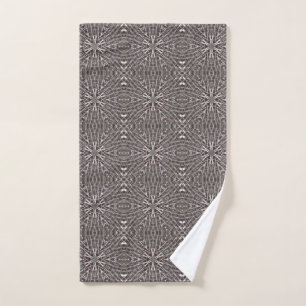 Metallic Metal Mesh Silver Hand Towel