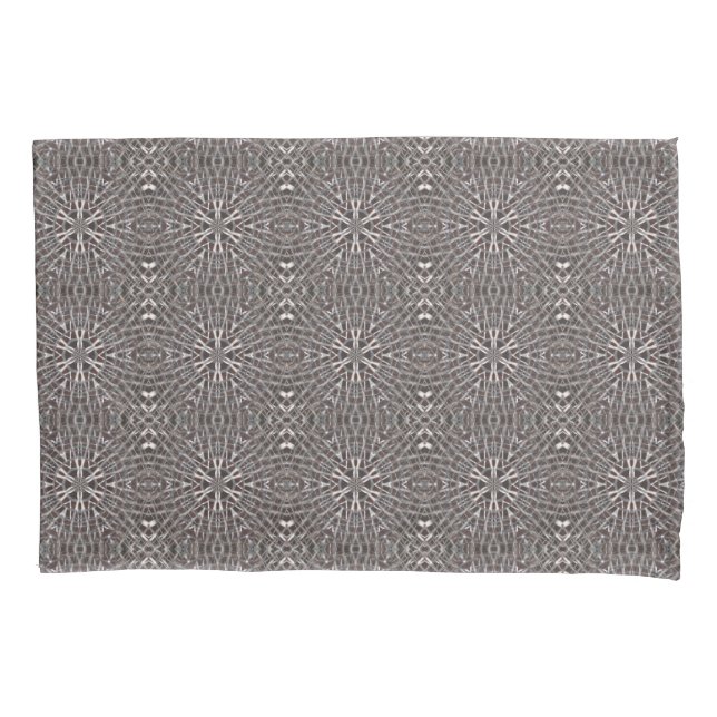Metallic Metal Mesh Silver Pillow Case (Front)