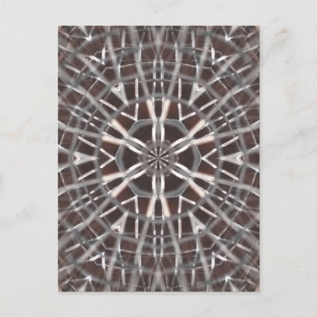 Metallic Metal Mesh Silver Postcard (Front)