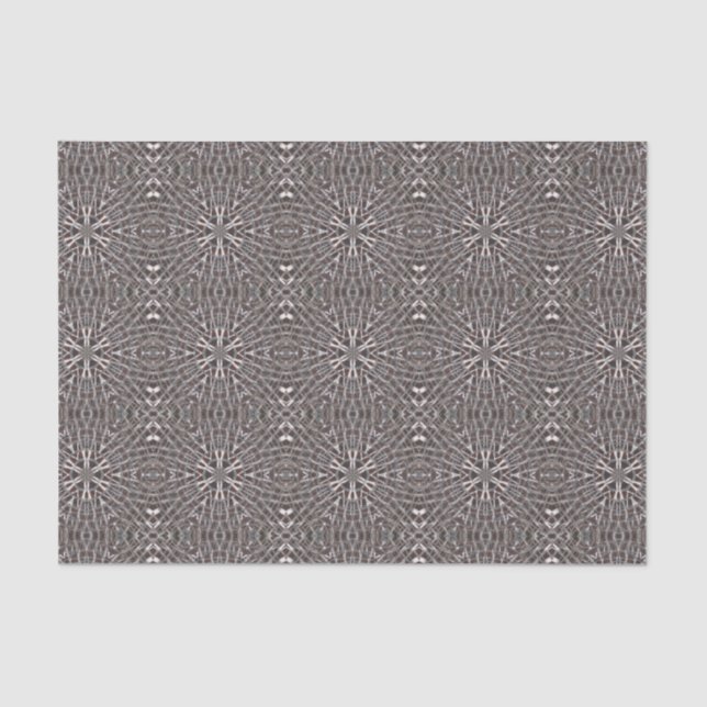 Metallic Metal Mesh Silver Tissue Paper (Front)