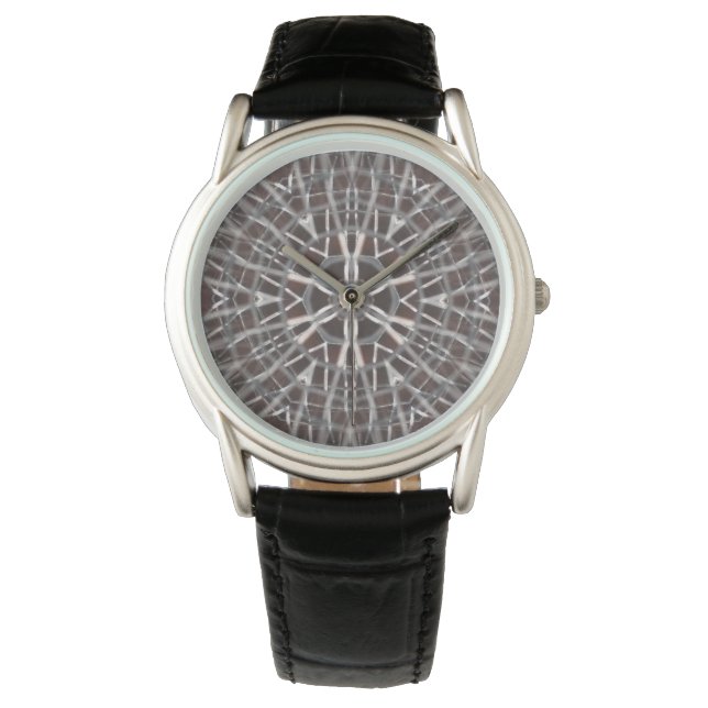 Metallic Metal Mesh Silver Watch (Front)