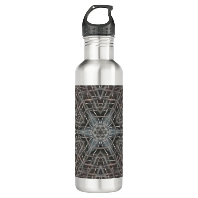 Metallic Metal Mesh Stainless Steel Water Bottle (Front)