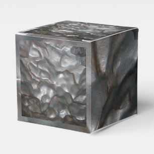 Metallic Meteorite Rock Print, Favor Boxes