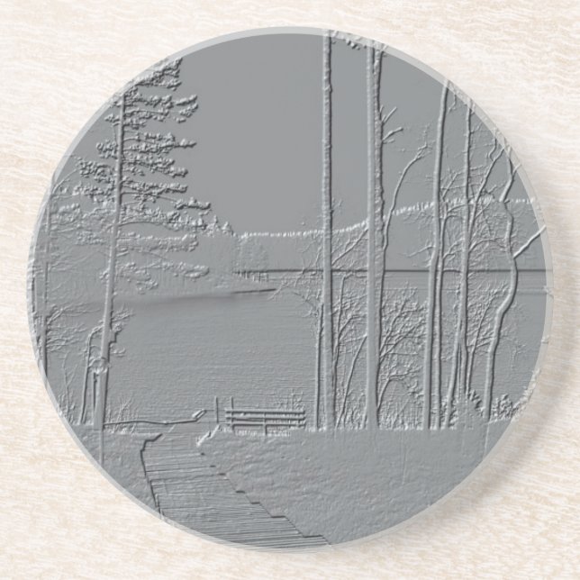 "Metallic Nature" coaster (Front)