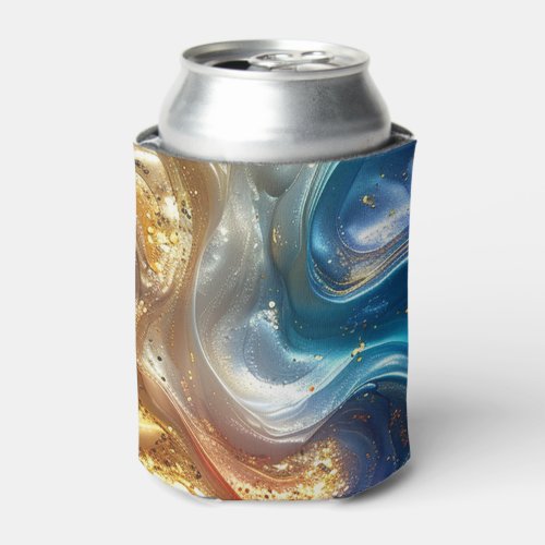 Metallic Oil Slick Can Cooler