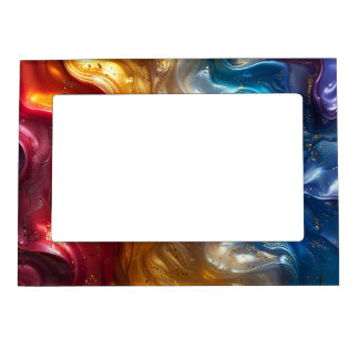 Metallic Oil Slick Magnetic Frame