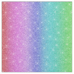 metallic ombre rainbow sequin faux glitter by yard fabric