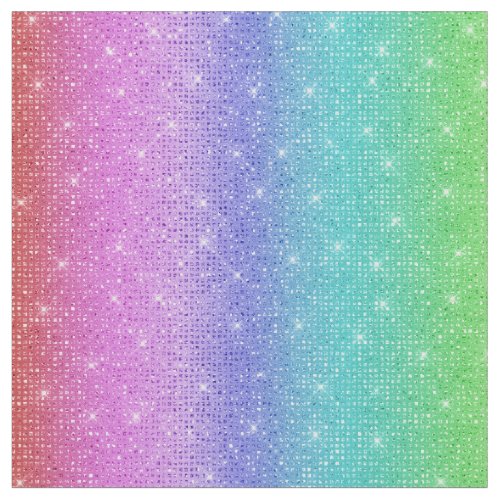 metallic ombre rainbow sequin faux glitter by yard fabric