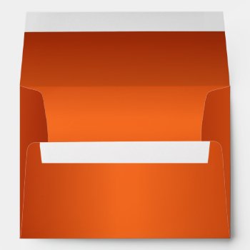 Metallic Orange 5 X 7 Invitation Envelope by Mintleafstudio at Zazzle
