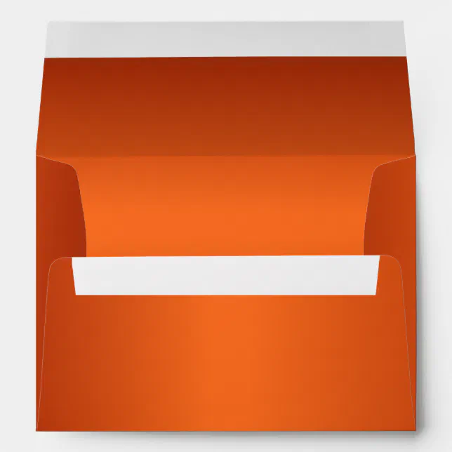 Metallic Orange 5 x 7 Invitation Envelope | Zazzle