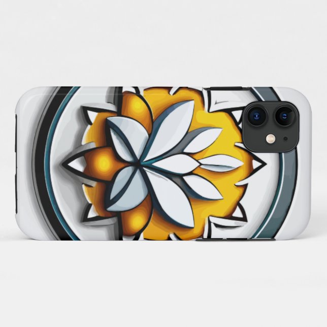 Metallic Orchid: A Pink and Yellow Extravaganza Case-Mate iPhone Case (Back (Horizontal))