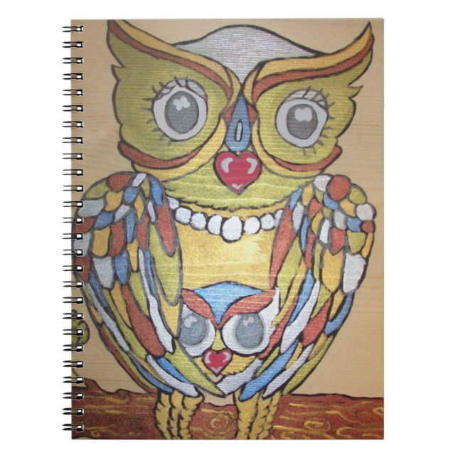 Metallic Owl Notebook (Front)