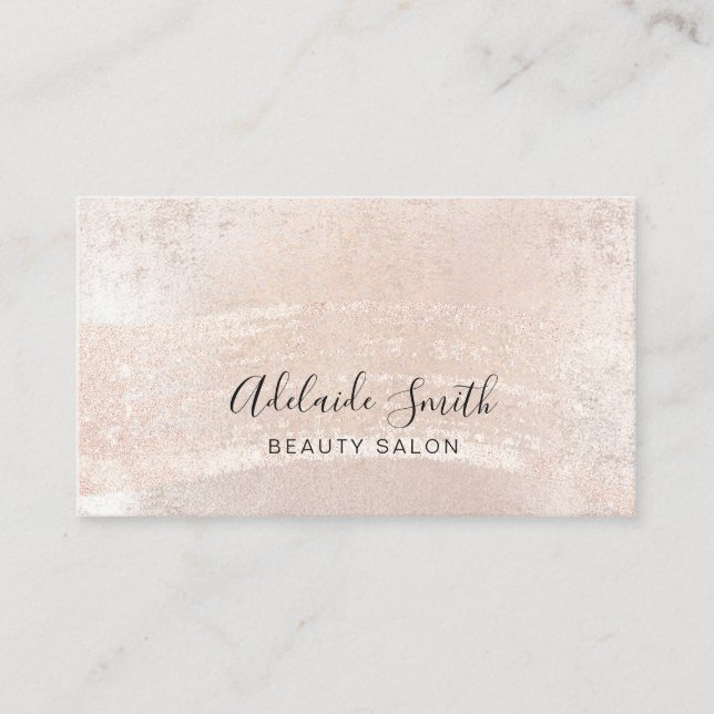 metallic paint stroke business card (Front)