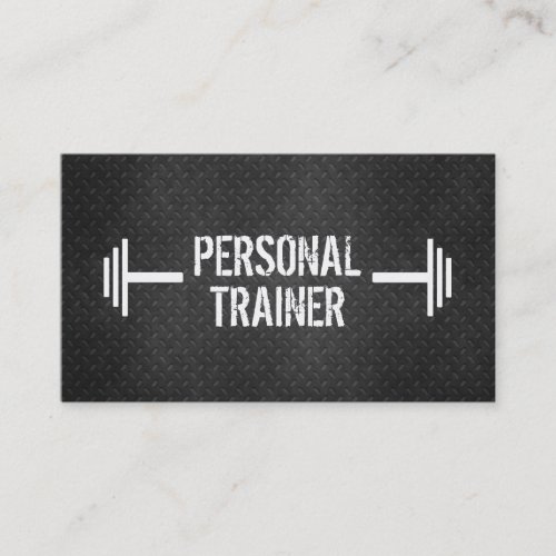 Metallic Personal Trainer Business Card