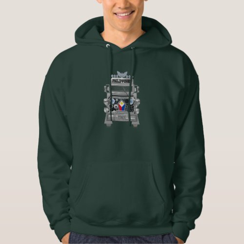 Metallic Philippines Jeepney Philippines Flag Hoodie