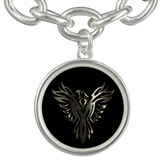 Metallic Phoenix Charm Bracelet (Design)