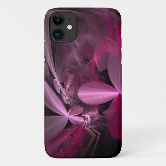 Metallic Pink flower Petals Case-Mate iPhone Case (Back)