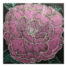 Metallic Pink Rose