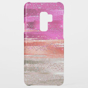 Metallic Pink Shades Glitter Uncommon Samsung Galaxy S9 Plus Case