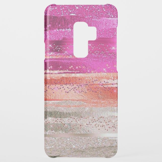 Metallic Pink Shades Glitter Uncommon Samsung Galaxy Case (Back)
