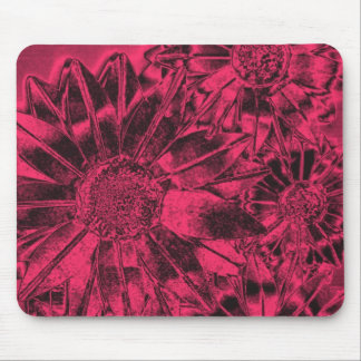 Metallic Pink Sunflowers Mousepad