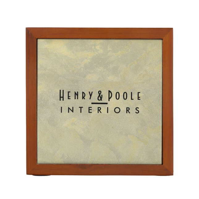 Metallic Plaster Interior Designer Pencil Holder (Front)