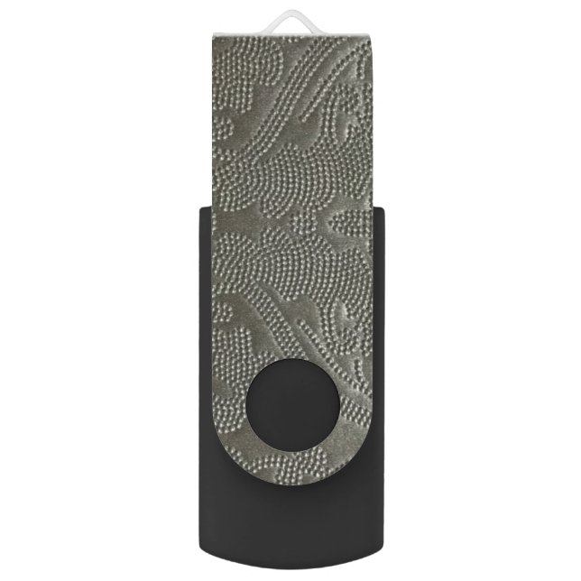 Metallic Pointilla USB Flash Drive (Front Vertical)