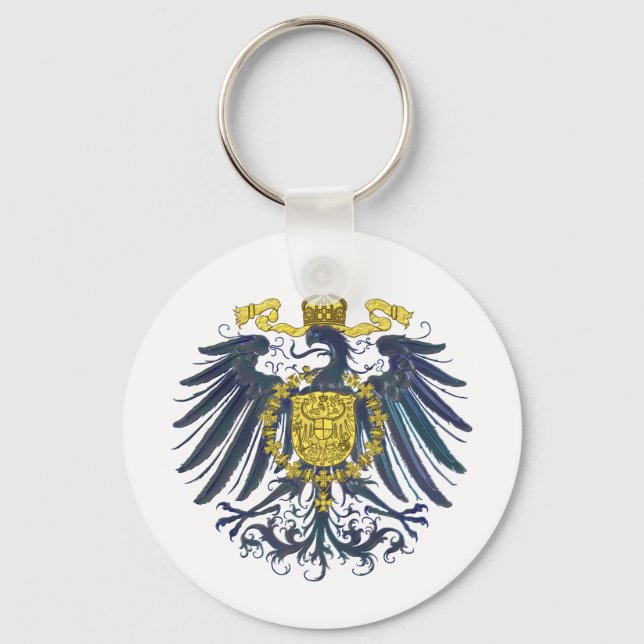 Metallic Preussian Eagle Keychain (Front)