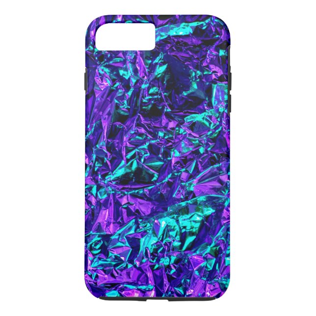 Metallic Purple and Teal Case-Mate iPhone Case (Back)