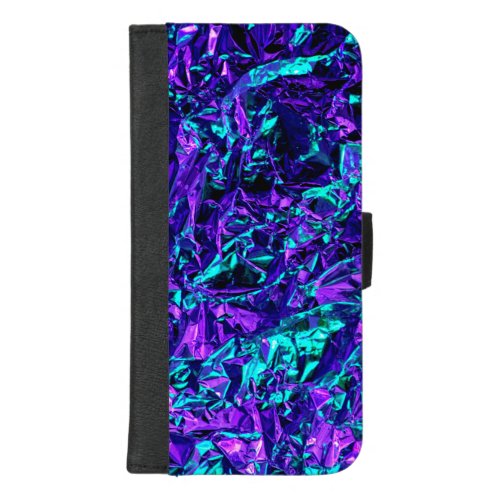 Metallic Purple and Teal iPhone 87 Plus Wallet Case