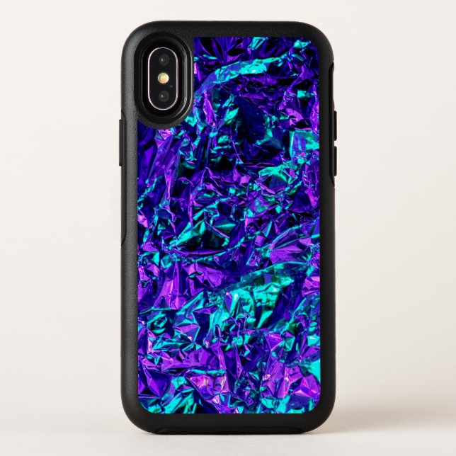 Metallic Purple and Teal Otterbox iPhone Case (Back)