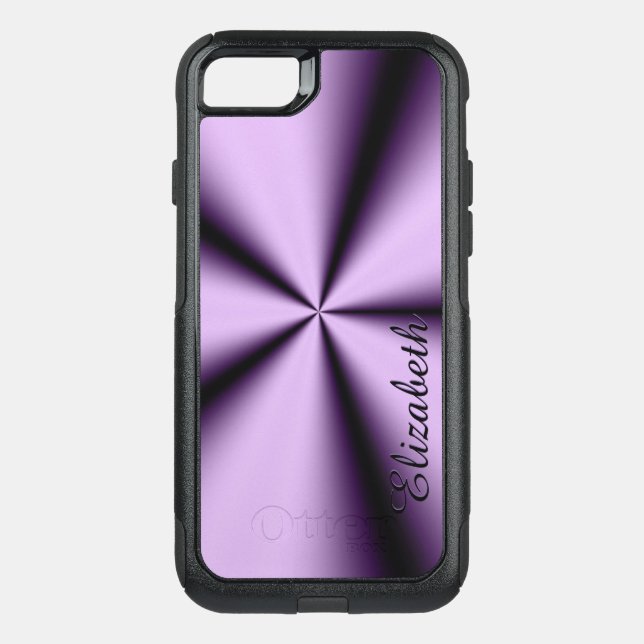 Metallic Purple Burst Otterbox iPhone Case (Back)