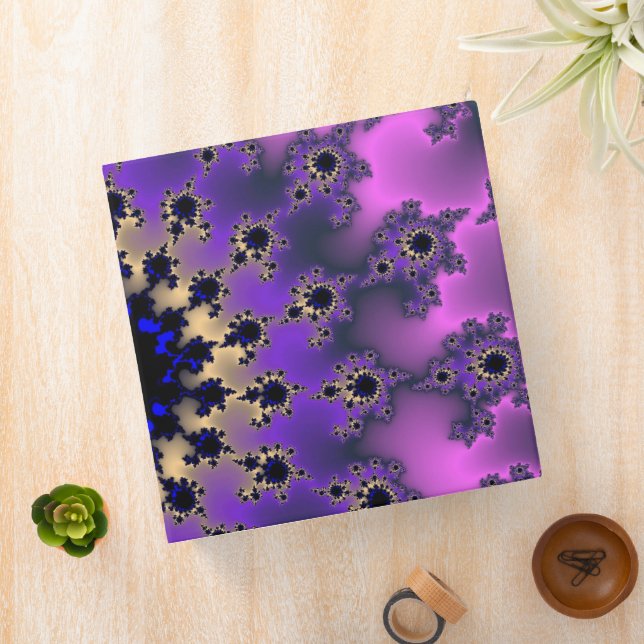 Metallic Purple Eye 3 Ring Binder (In Situ)