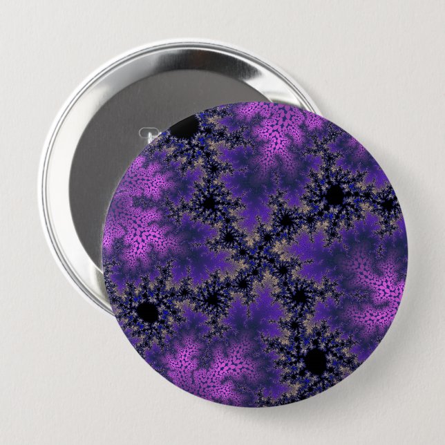 Metallic Purple Speckle Button (Front & Back)
