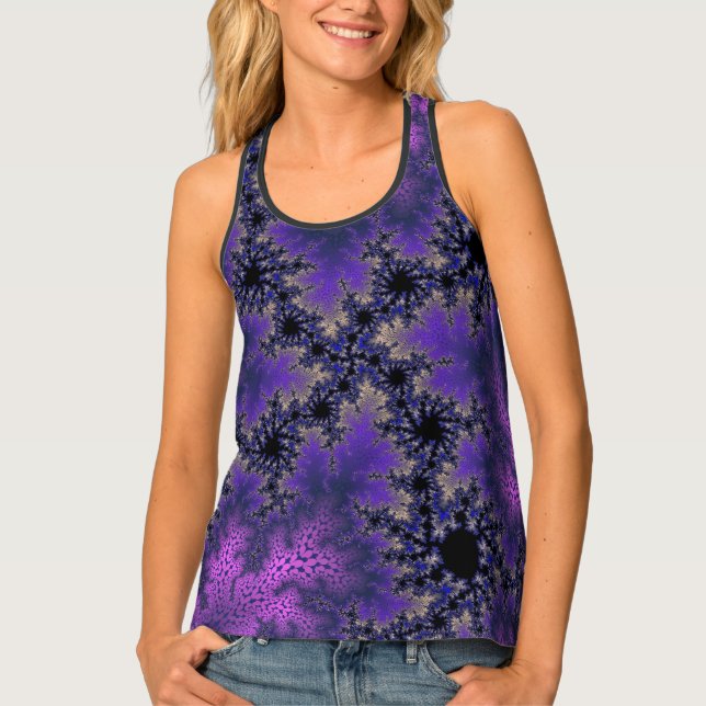 Metallic Purple Speckle Tank Top (Front)