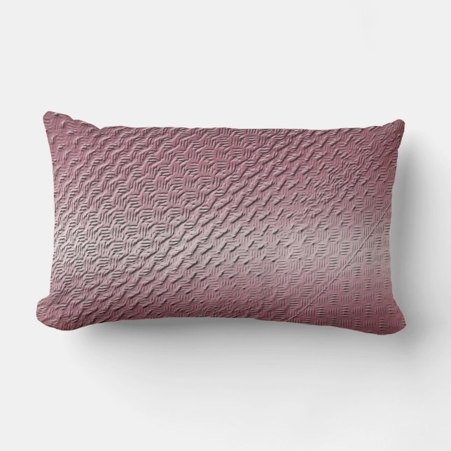 metallic purple texture lumbar pillow (Front)