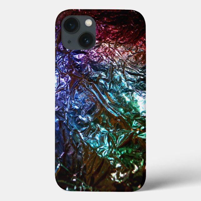 Metallic Rainbow Foil Effect Case-Mate iPhone Case (Back)