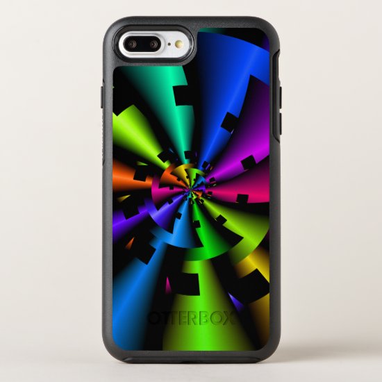 Metallic Rainbow Fractal OtterBox Symmetry iPhone 7 Plus Case