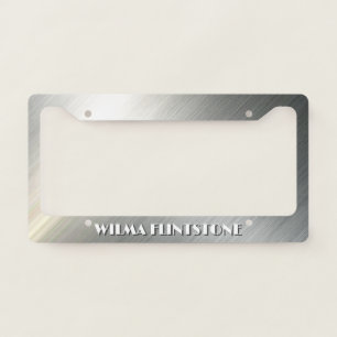 Metallic Realistic custom License Plate Frame