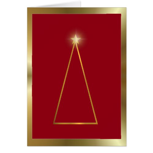 Metallic red and gold modern Christmas