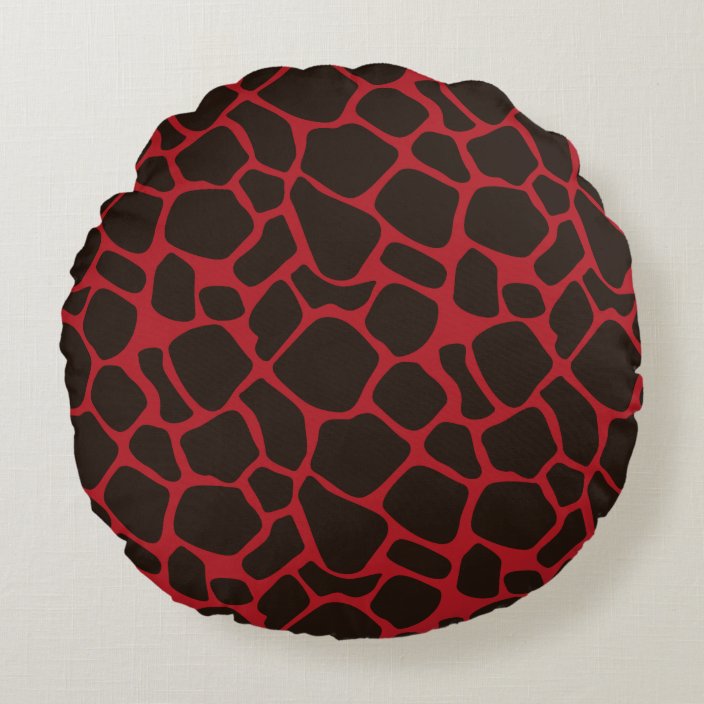 red and black leopard print