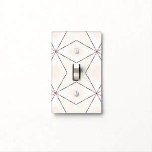 Metallic Red Lines Light Switch Cover