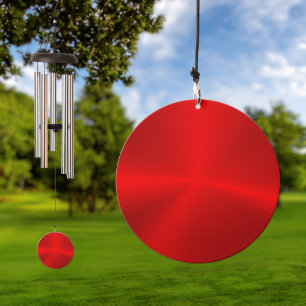 Metallic red texture wind chime