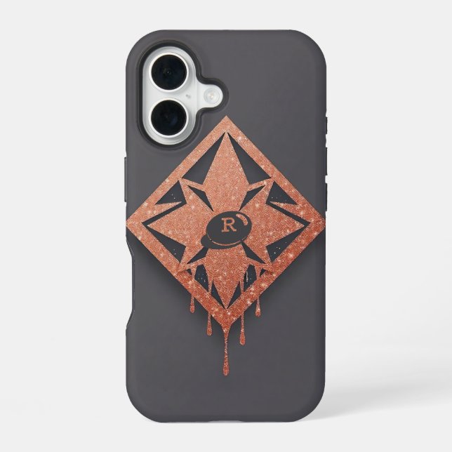 Metallic Rose Diamond Iphone Case (Back)