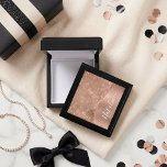 Metallic Rose Gold Glitter Personalized Gift Box<br><div class="desc">Easily personalize this rose gold brushed metal and glamorous faux glitter patterned gift box with your own custom name.</div>