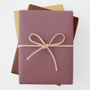 Metallic Rose Gold Pattern Wrapping Paper Sheets